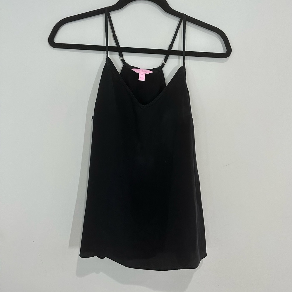 Lilly Pulitzer Dusk racer back silk tank top. Size Medium.